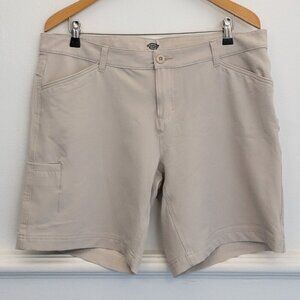 Dickies Utility Work Shorts Beige Cargo Style Durable Fit Size Unknown